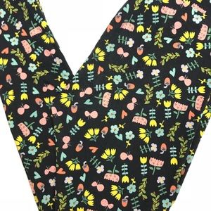 LulaRoe floral leggings- one size